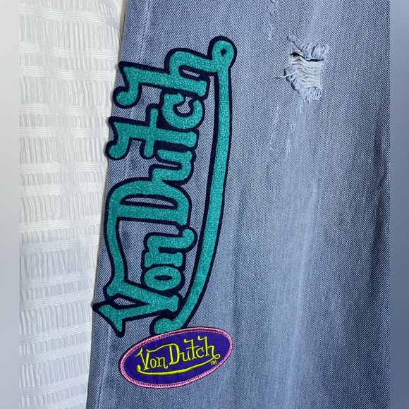 Von Dutch Blue Jeans with Colorful Patches size 26 - Picture 4 of 15